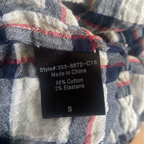 Jenni Kayne Plaid Gauze Sleeveless Shell Top - Picture 9 of 11